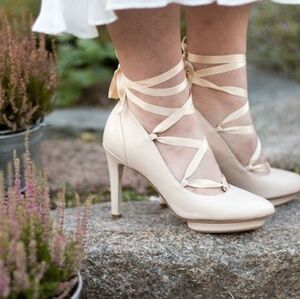 Roccamore Vanessa lace-up platform heels